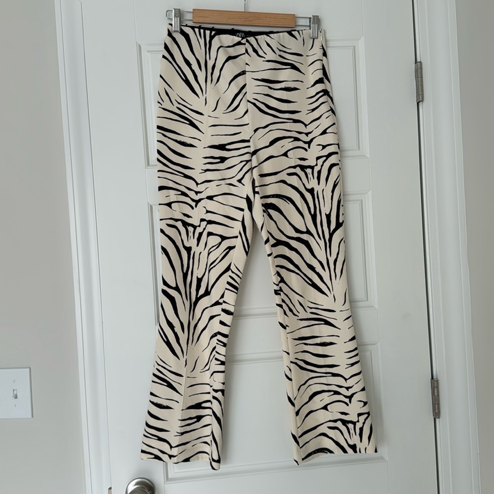Zara zebra print pants